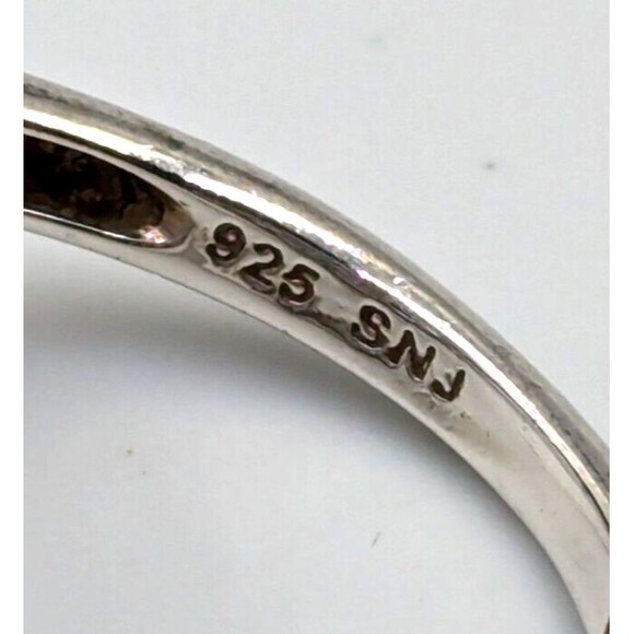 Sterling Silver 925 SNJ Tanzanite White Topaz MCM Style Statement Ring Sz 9 - Picture 15 of 16